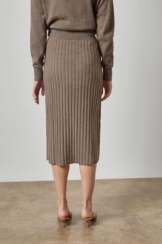 Lilla P Rib Sweater Skirt - Mink
