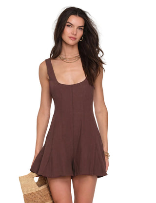 Heartloom Lorettta Romper - Espresso
