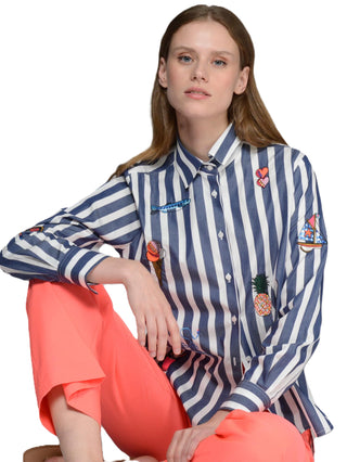 Collared Button Up Blouse - Raya