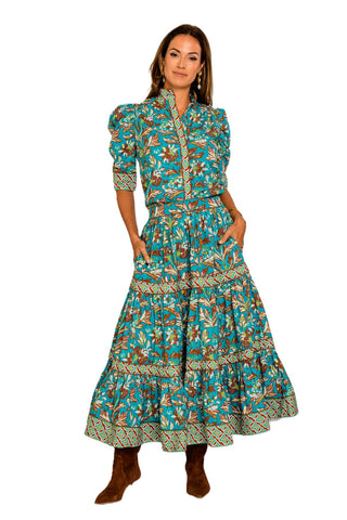 Ruthie Top - Grandeur Turquoise