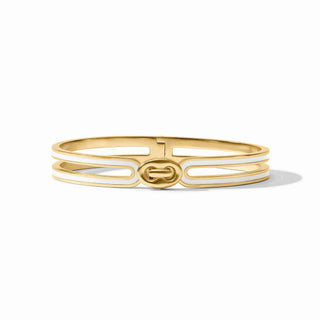 Julie Vos Laguna Enamel Hinge Bangle - Ivory