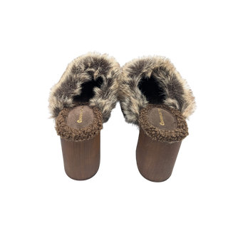 Fadia Heel - Dark Brown Suede