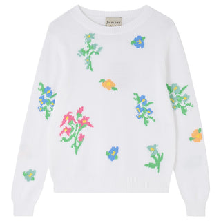 Cotton Crew - Flower White