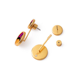 Bezel Jacket Earring - Sophia