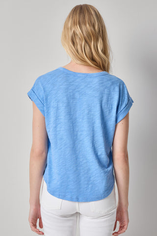 Lilla P Cuff Sleeve Boxy Top - Capri