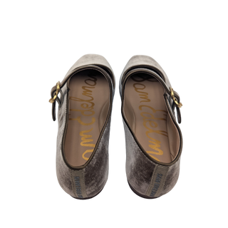 Michaela Flat Silk Velvet - Dark Silver