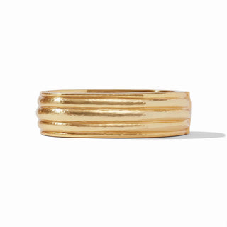 Julie Vos Havana Statement Hingle Bangle - Gold