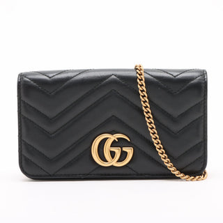 Gucci Black Marmont Chain Shoulder Bag