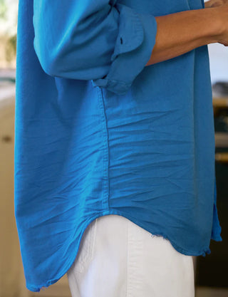 Tailored Button Up Shirt - Lapis Denim