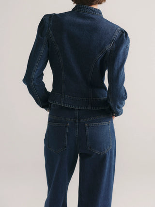 DL1961 Sculpted Denim Top - Moon Lake