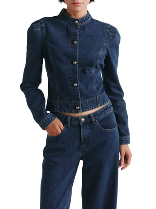 DL1961 Sculpted Denim Top - Moon Lake