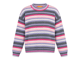 Brodie Miss Zara Zig Zag Crew - Lilac Mist/Mid Grey