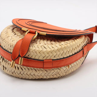 Chloe Orange Marcy Basket Small Crossbody