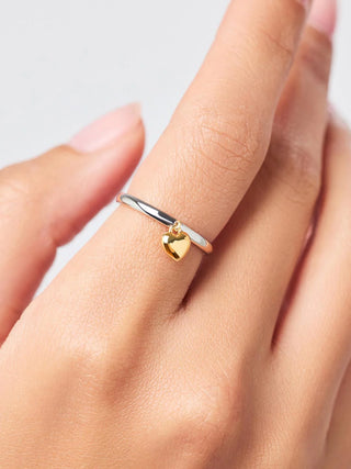 Leia Heart Ring - Leia Two Tone