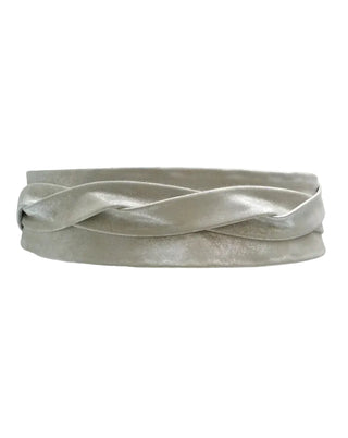 Ada Wrap Belt - Silver Shimmer