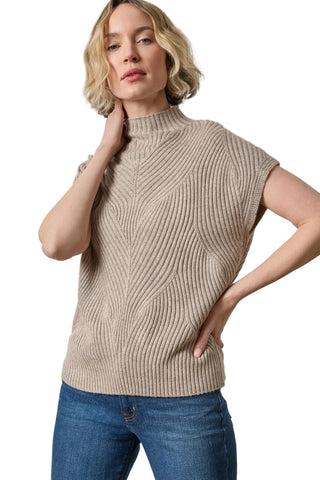 Lilla P Cable Wedge Sweater Birch