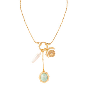 Frances Charm Necklace - Gold Multi