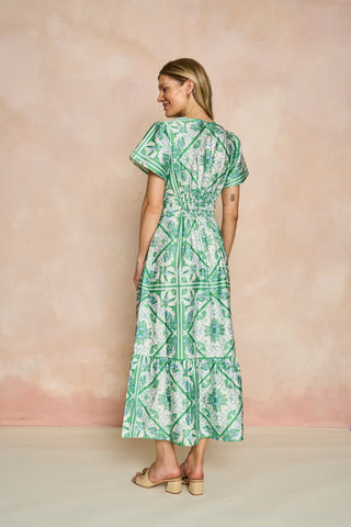 Eloise Dress - Meadow Zellige Tile