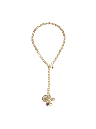 Kyra Charm Necklace - Gold Multi