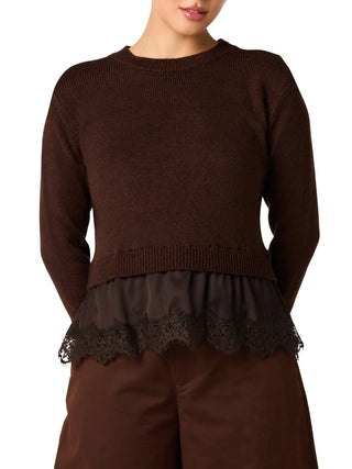 Astr Juliette Sweater - Brown