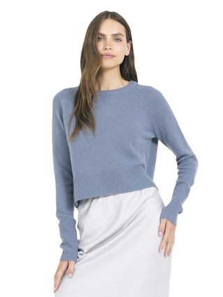 Blakely Cashmere Pullover - Cadet