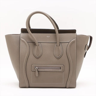 Celine Greige Mini Luggage Shopper