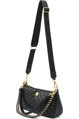 Think Royln Enchanted - Black Crinkle Leather