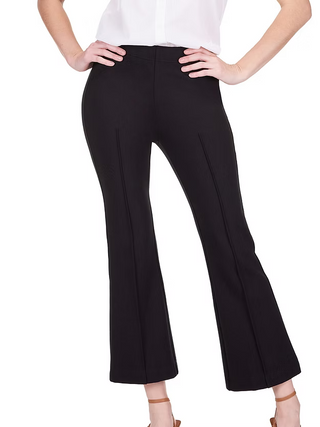 Ponte Bell Leg Ankle Pant - Black