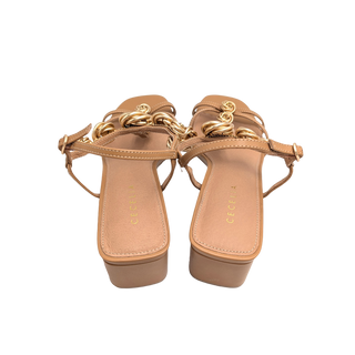 Cecelia Rally W/ Abbot Rosette - Cognac/ Gold