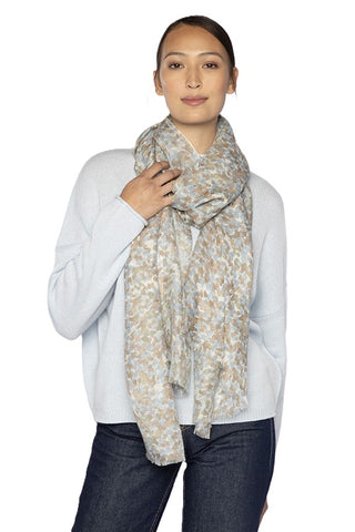 Pebble Print Scarf - Ice Blue Multi