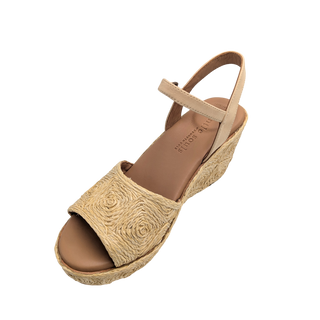 Nevio Wedge - Natural Raffia