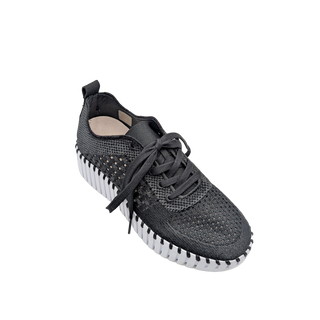 Tulip Lace Up - Black