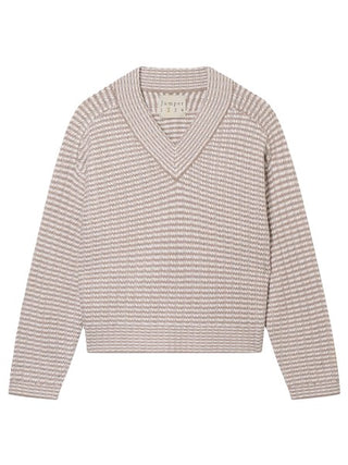 Crop Rick Rack Vee - Maritime White
