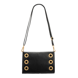 Hammit Montana Clutch Small - Black/ Brushed Gold