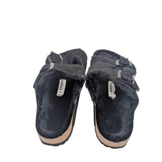 Arizona Sandal W/ Shearling - Black