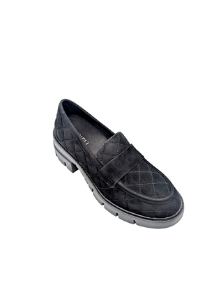 Narda Flat - Black Suede
