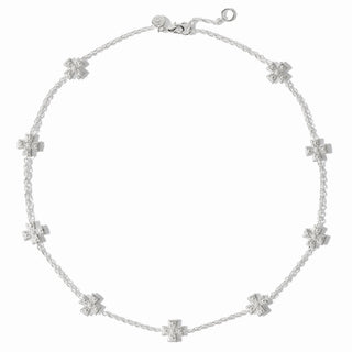 Malta Canterbury Delicate Station Necklace - Silver
