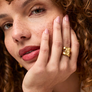 Julie Vos Infinity Ring - Rainbow Gold - Size 7