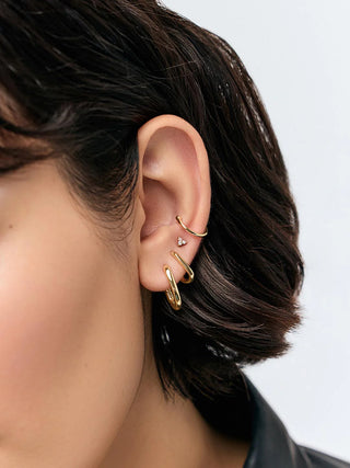 Rox Hoop Earring S - Gold
