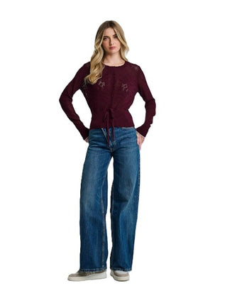 The Flirt Sweater - Wine