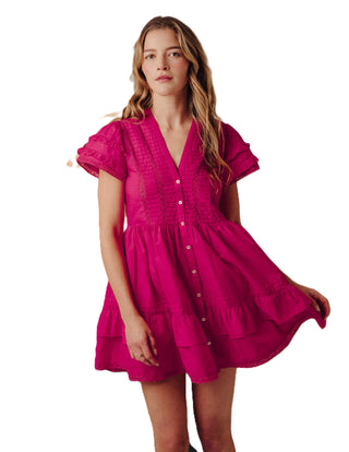 Amira Dress - Pink Peacock
