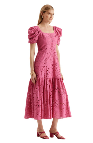 Cleo Midi Dress - Hot Pink