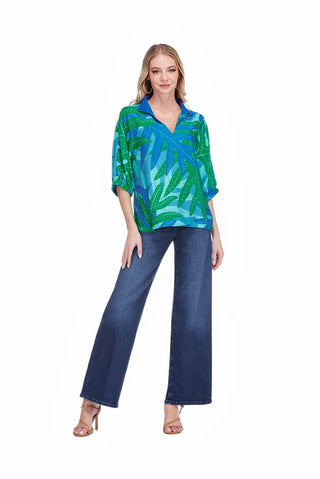 Jade Collar Top - Fernfall