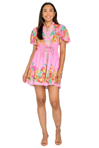 Elizabeth James Edie Dress - Cotton Candy Tulip Tapestry