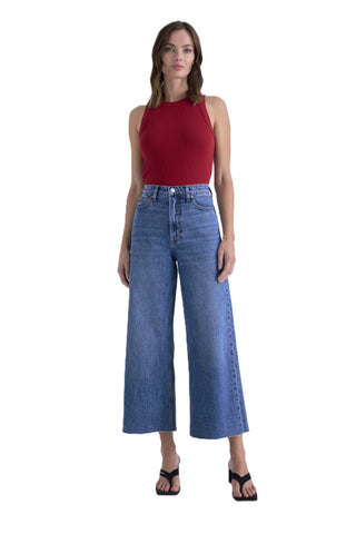 Lana Crop High Rise Ultra Wide Leg - Cityscape