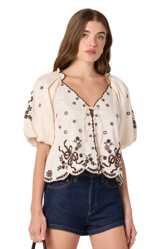 Astr Lucia Top - Cream