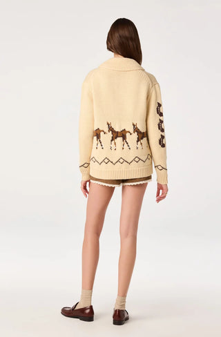 Astr Ivy Cardigan - Vintage Cream