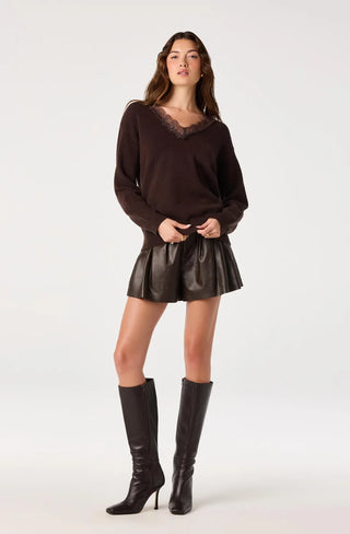 Astr Jadyn Sweater - Brown