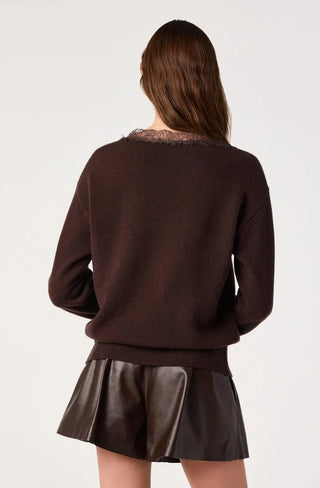 Astr Jadyn Sweater - Brown