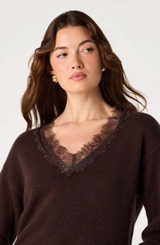 Astr Jadyn Sweater - Brown